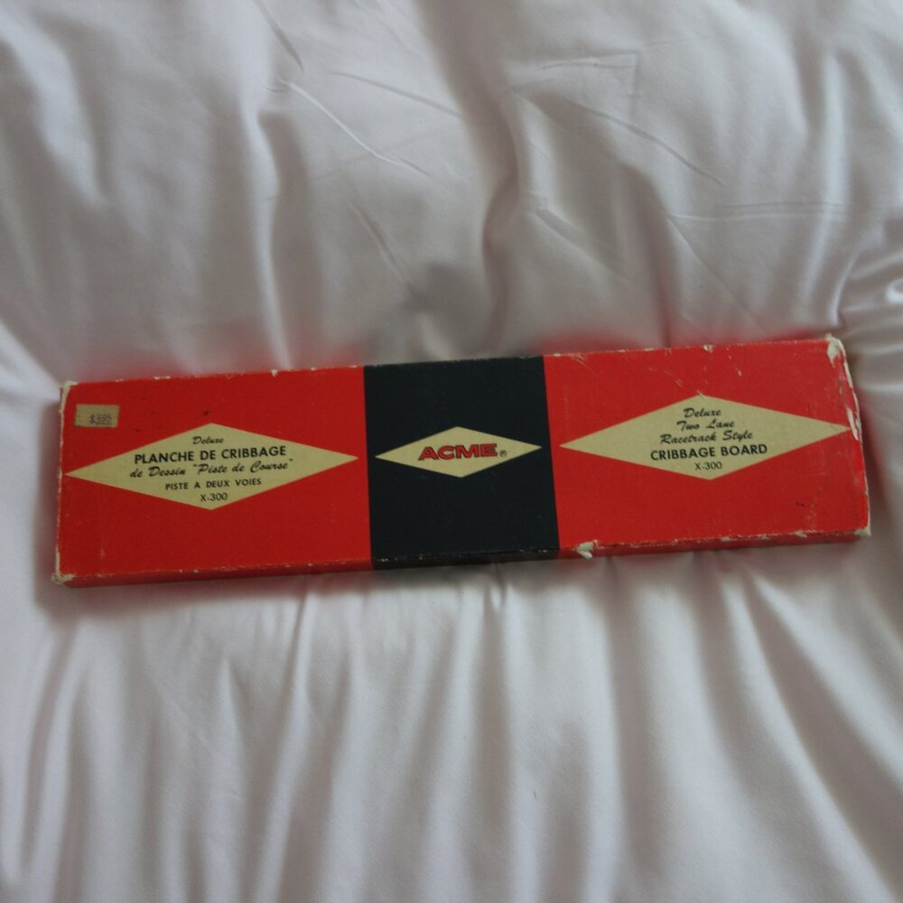 Acme Made in Canada Deluxe Two Lane Racetrack Style Cribbage Board X-300